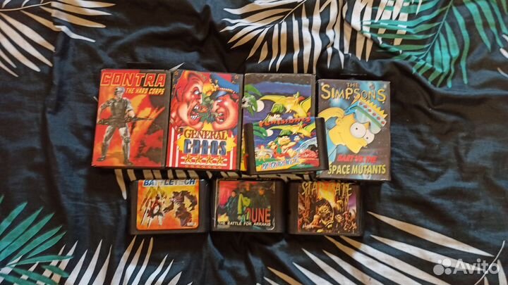 Картриджи и коробки sega