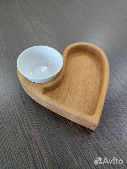 Менажница из дерева+соусник