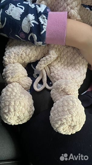 Слон Вязаная игрушка обнимашка