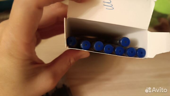 Гелевая ручка синяя, гелевые стержни синие