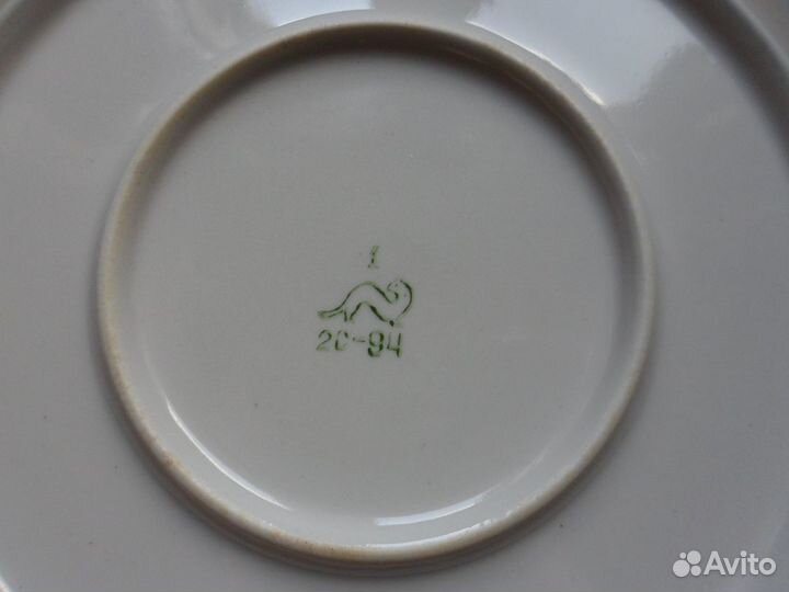 Фарфоровое Блюдо,Хайтинский фз,Хайта,диаметр 30 см