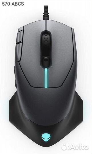 Мышь Dell Alienware AW610M Беспроводная Серый, 570