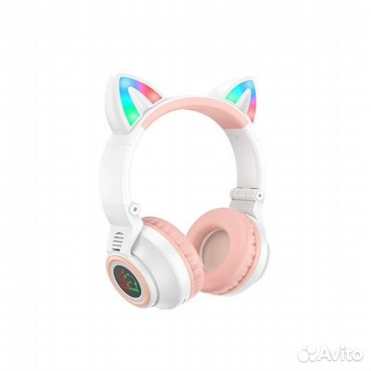 BT Гарнитура borofone BO-18 White CAT EAR