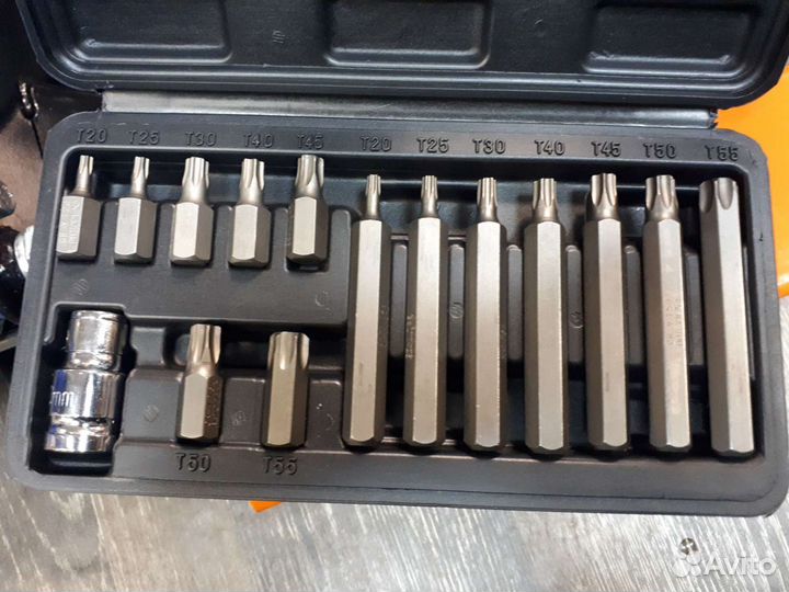 Набор бит Torx 15пр Т20-Т55