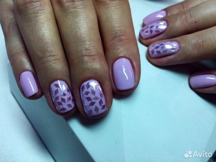 Покрытие-Шеллак. наращивание ногтей