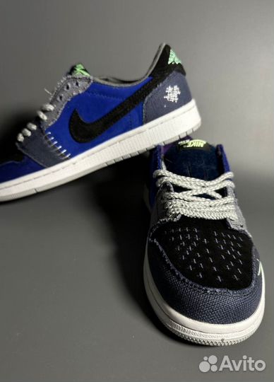 Кроссовки AIR jordan 1 LOW x Zion Williamson Ice Л