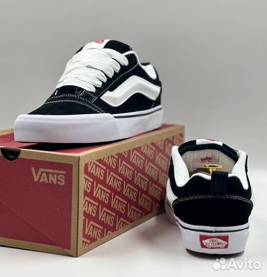 Кеды Vans Knu Skool дутыши черные