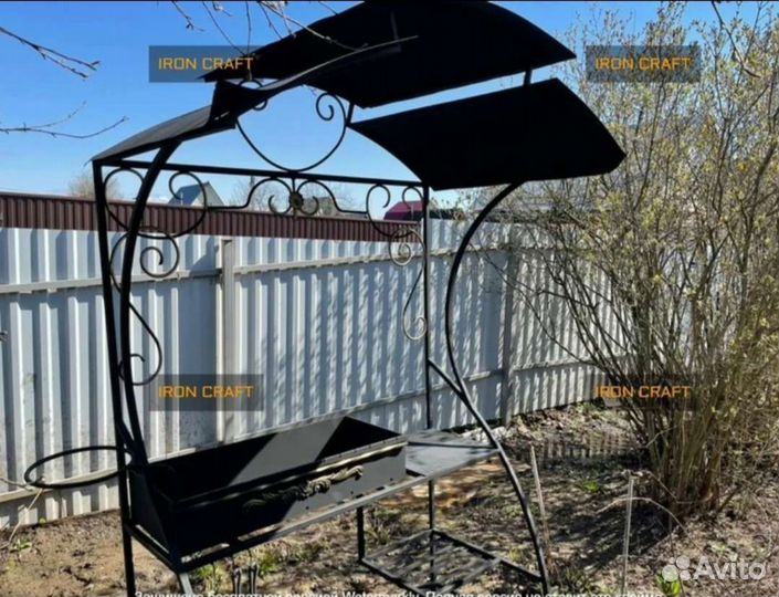 Мангал с крышей