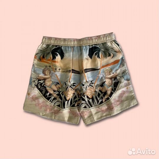 Шорты Amiri Cherub Silk Shorts