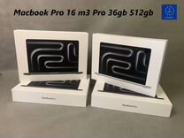 Новый MacBook Pro 16 2023 M3 36Gb SSD 512Gb