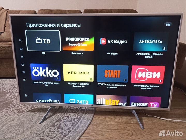 Телевизор leff yaos 43 Дюйма 110 см Цвет белый FHD