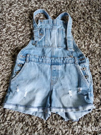 Комбинезон джинсовый для девочки размер/рост 116