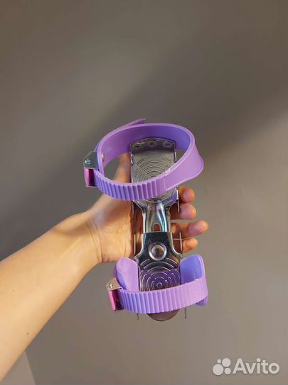 Коньки детские раздвижные двухполозные на обувь