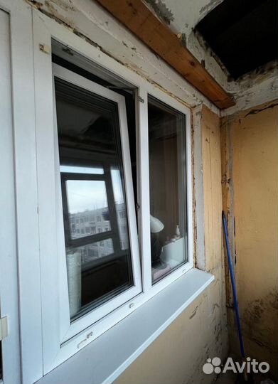 Окно и дверь пластиковые б/у