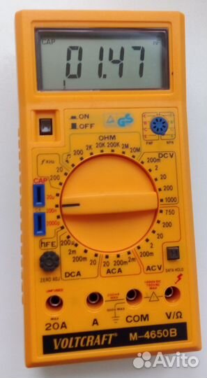 Мультиметр цифровой voltcraft v4650b