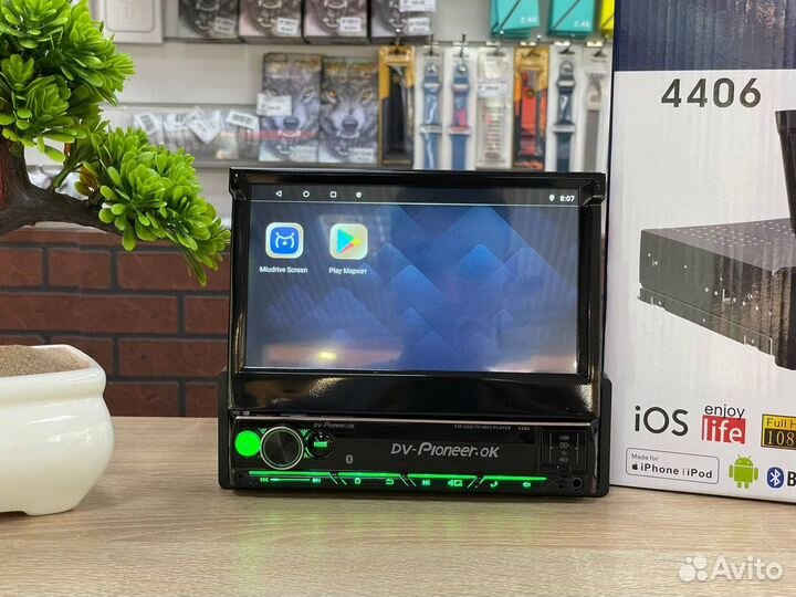 Магнитола на андроиде 2/32 pioneer.ok 4406 (новая)