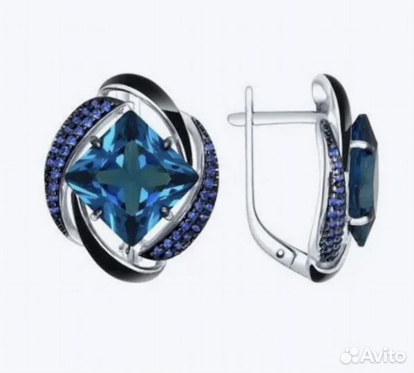 Серьги серебро 925