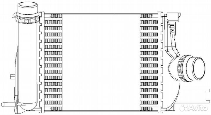 Онв (радиатор интеркулера) для а/м lric 0902