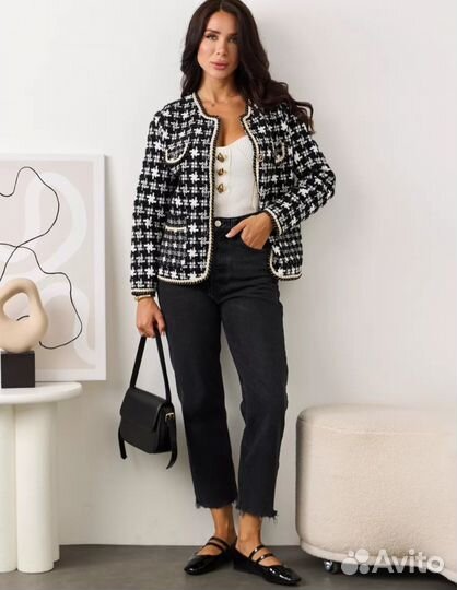 Жакет твидовый р. 48-50