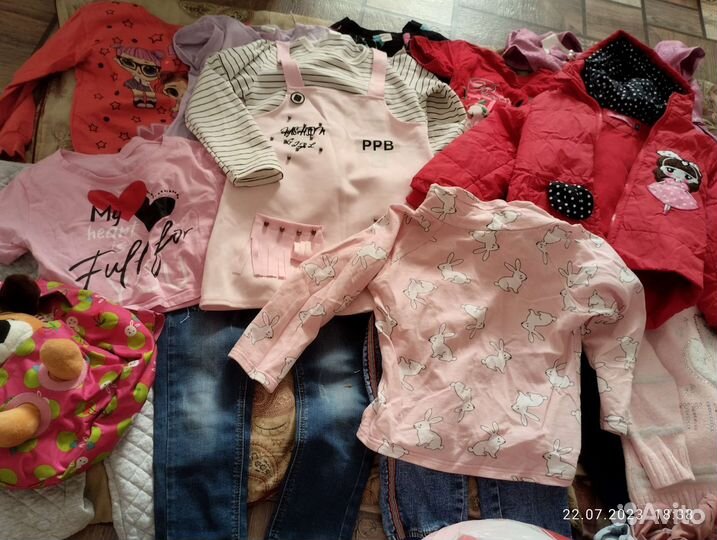 Детские вещи пакетом для девочек 104-122