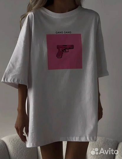 Футболка свободного кроя Оверсайс