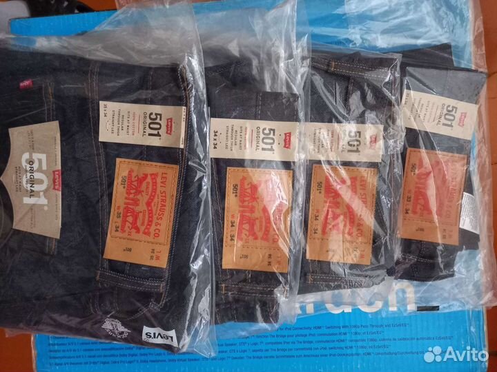 Джинсы Levis501Original Shrink-To-Fit.Rigid Indigo