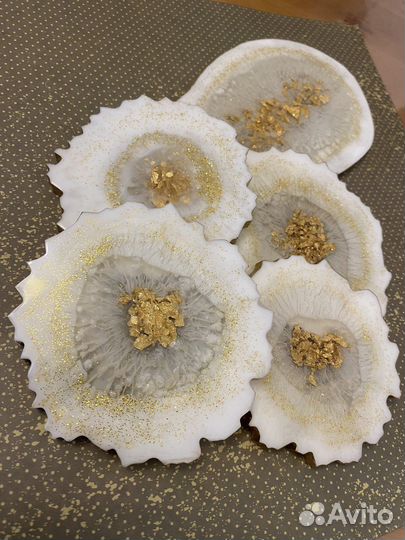 Подстаканники из эпоксидной смолы