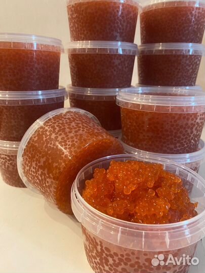 Красная икра кеты