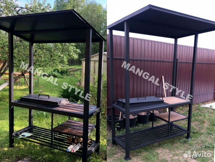 Мангал в стиле лофт