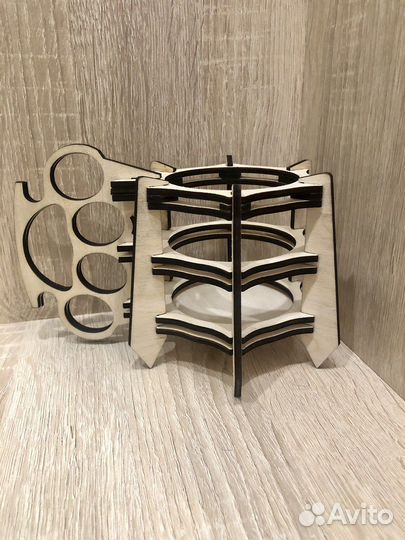 Подставка для пивной банки из фанеры