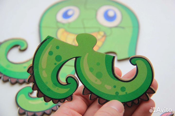 Деревянные пазлы новые