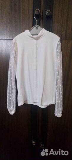 Блузка белая школьная