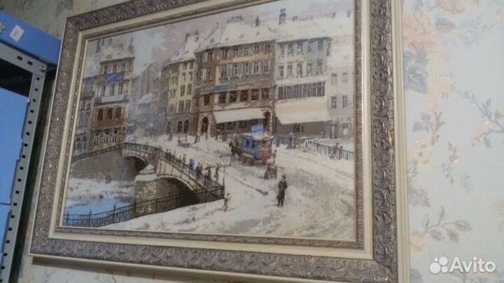 Картина вышитая крестом, 