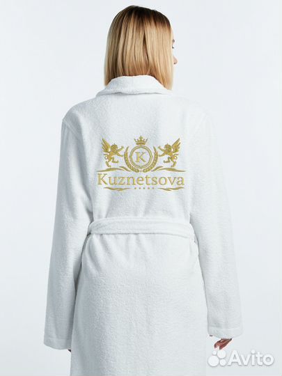 Женский халат с вышивкой на заказ