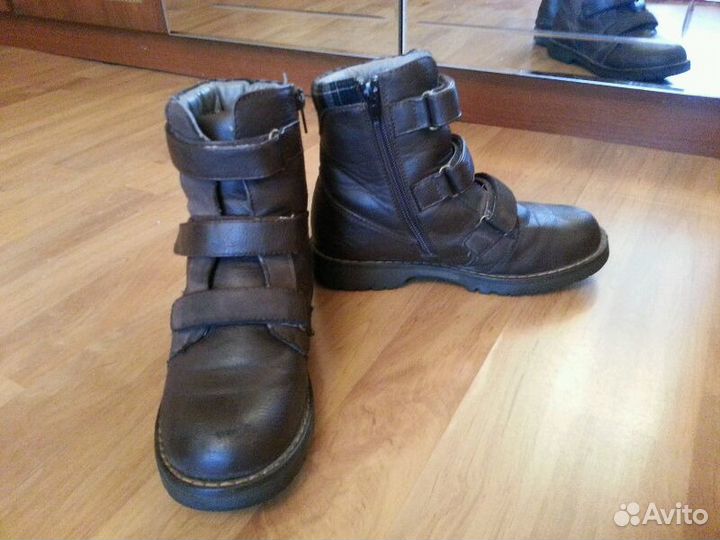 Ботинки демисезонные кожаные р. 35 весна осень