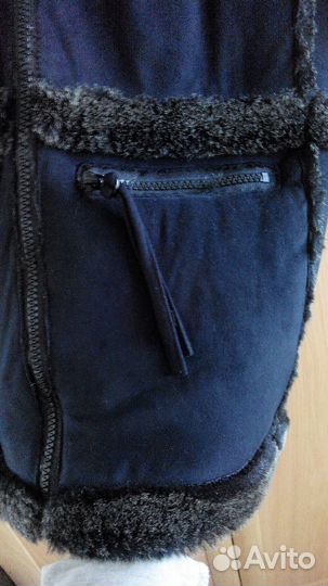 Стильная укороченная дубленка