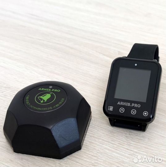 Кнопка вызова модель Бургер и пейджер на руку