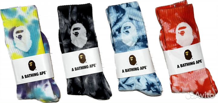 Носки A Bathing Ape TIE-DYE
