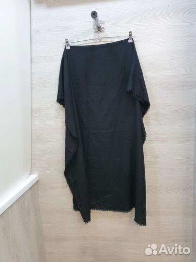 Шарф фирменный Mango большой чёрный