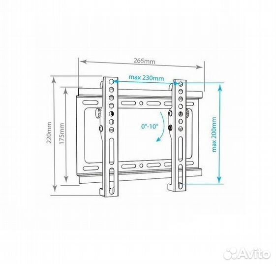 Новый наклонный кронштейн для телевизора 17