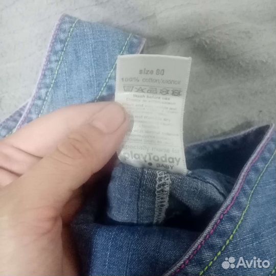 Джинсовый комбинезон для девочки