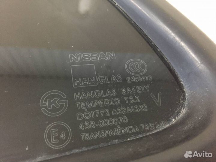 Стекло двери задней левой форточка Nissan Almera C