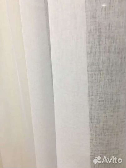 Тюль белый новый