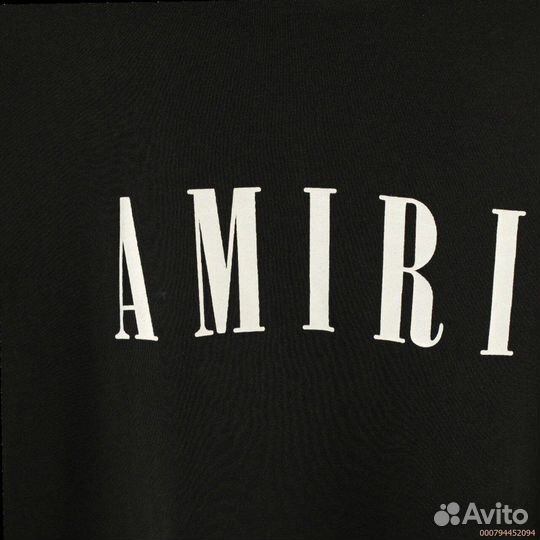 Футболка Amiri 3D logo (Хлопок 100%, Премиум)