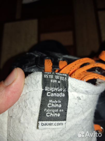 Коньки хоккейные детские бауэр