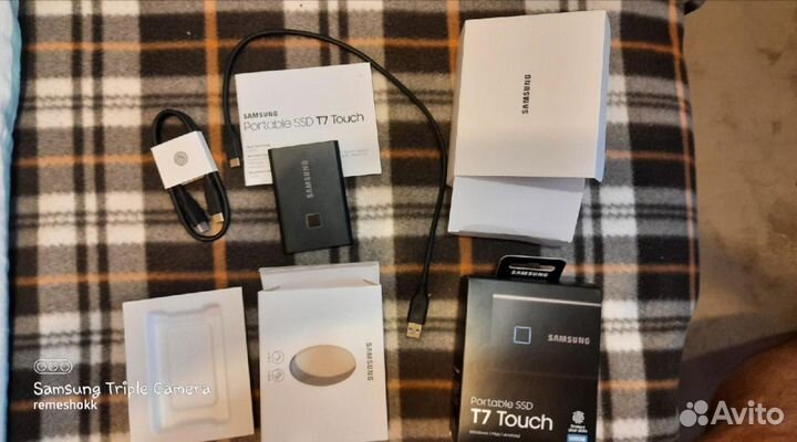 SSD диск Samsung T7 Touch 500гб (MU-PC500K)