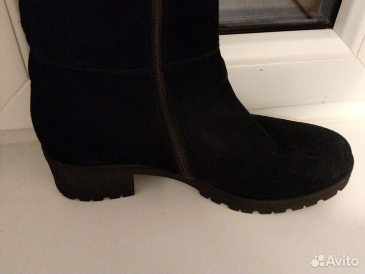 Сапоги женские зимние замшевые. 41 р