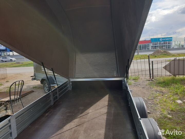 Прицеп под Снегоход 3.5х1.5 мзса с крышкой