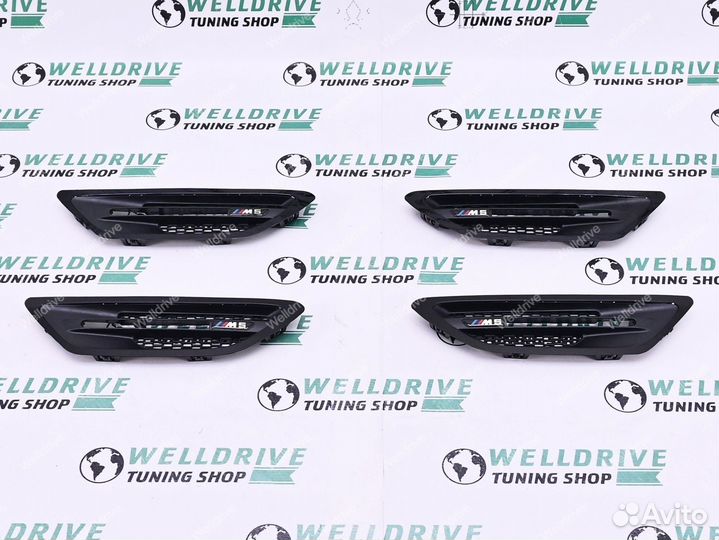 Жабры на крылья BMW M5 F10 pre lci черные