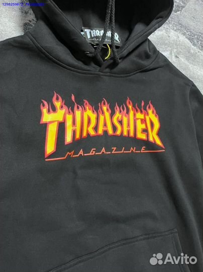 Худи Trasher Flame чёрное (Арт.42011)